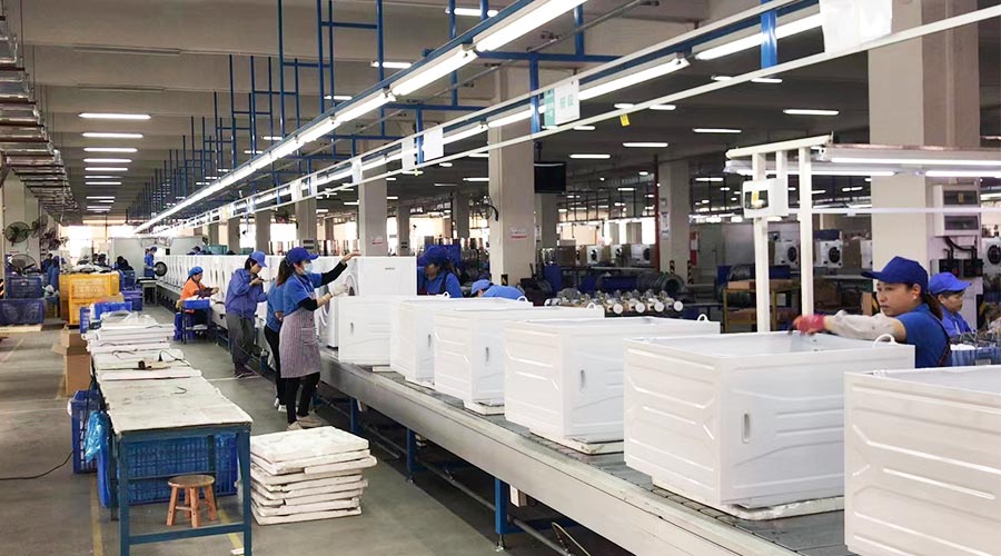 專(zhuān)業(yè)且專(zhuān)注！裝配車(chē)間開(kāi)展客戶(hù)松下滾筒衣服烘干機生產(chǎn)