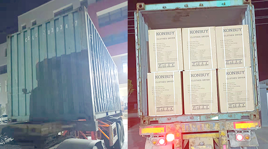 國內外市場(chǎng)“兩開(kāi)花”！康標滾筒干衣機出貨到國外