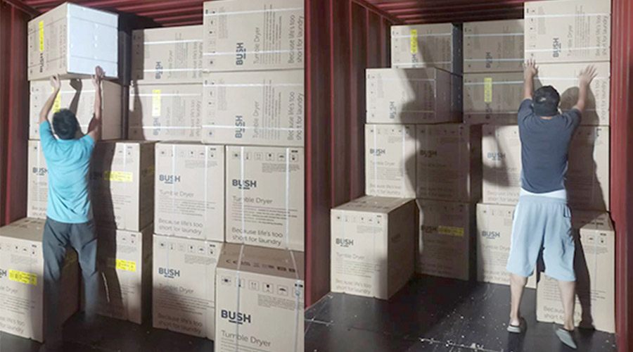 各司其職合力做好英國Argos客戶(hù)衣物烘干機出貨任務(wù)！